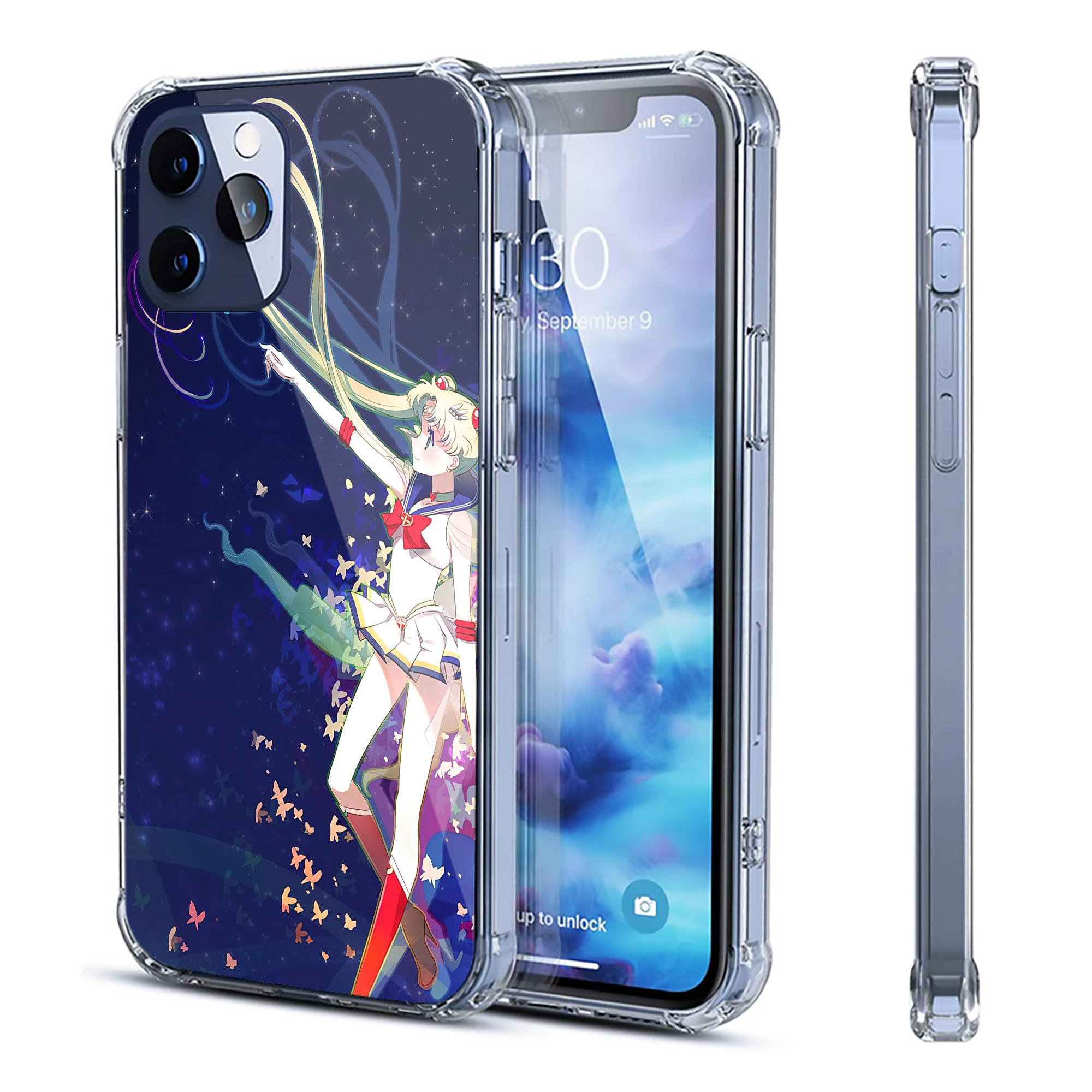 （画像用） 美少女戦士セーラームーン Sailor Moon 【iPhone 12シリーズ対応】透明スマホケース（クリアソフトケース）